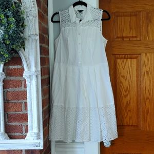 Ann Taylor Lazer Cutout Dress